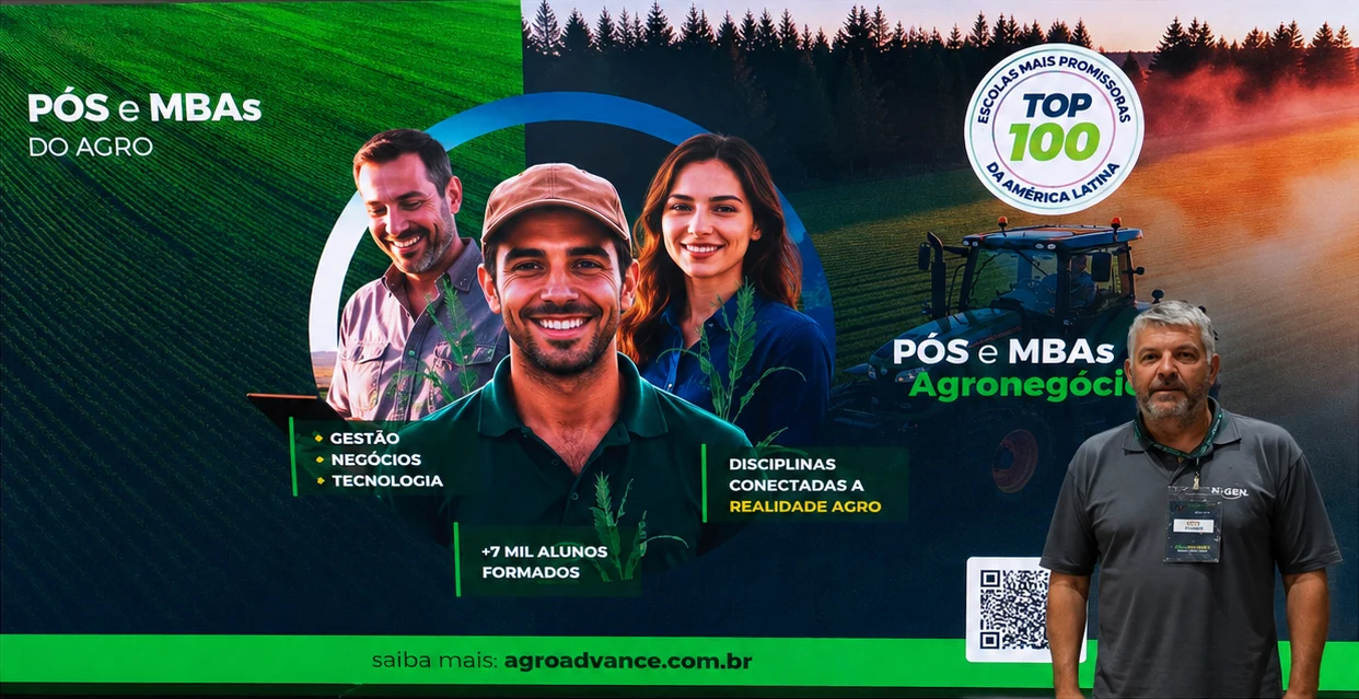 José Ricardo Vilkas, proprietário da MBV Agro, durante o evento em Piracicaba.